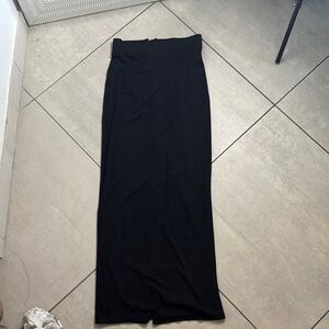 Armani exchange Elegant Black Maxi Skirt with zipper back.